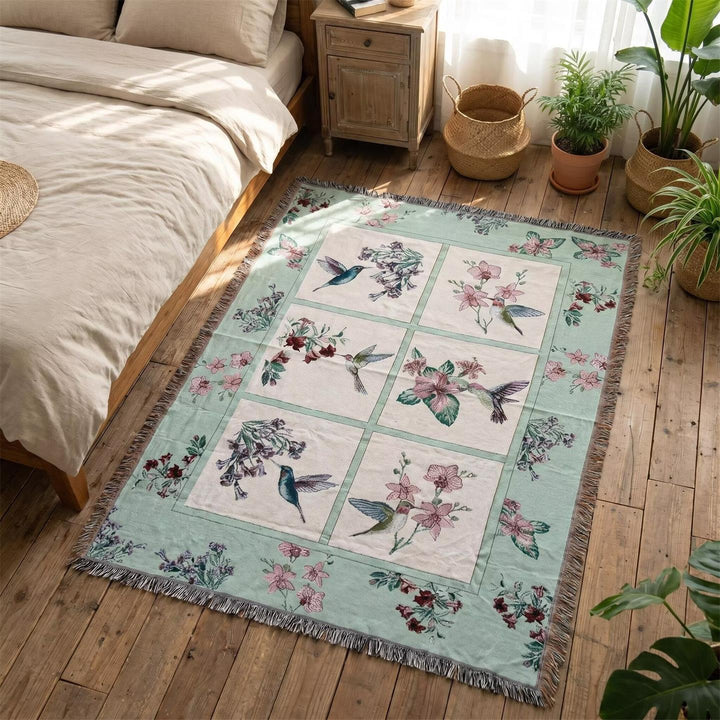 Elegant Floral Throw Blanket