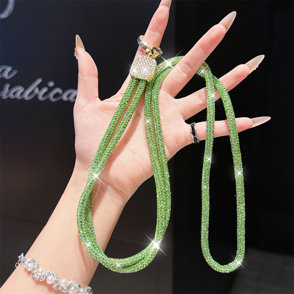 Rhinestone-Embellished Eyewear Lanyard Kalsten