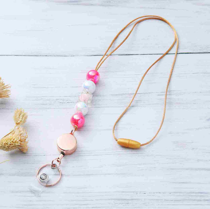 Decorative Beaded ID Badge Lanyard Kalsten