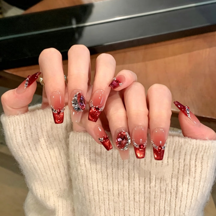 Luxury Glittering Press-On Nail Set Kalsten