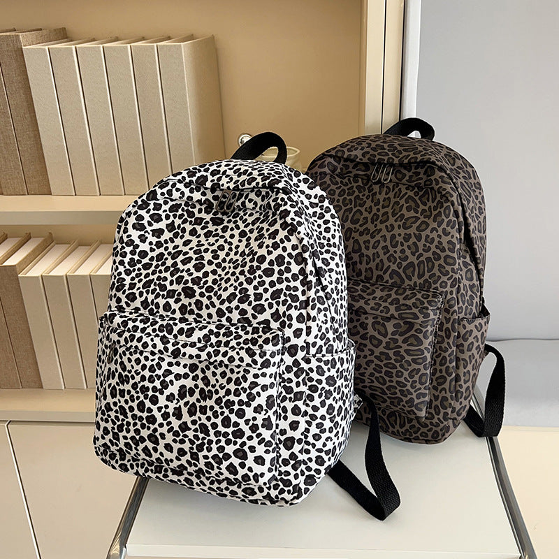 Stylish Backpack in Leopard Print Kalsten