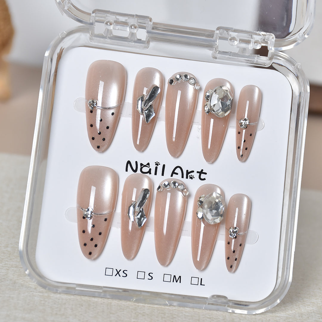 Premium Glamorous Press-On Nail Extensions Kalsten