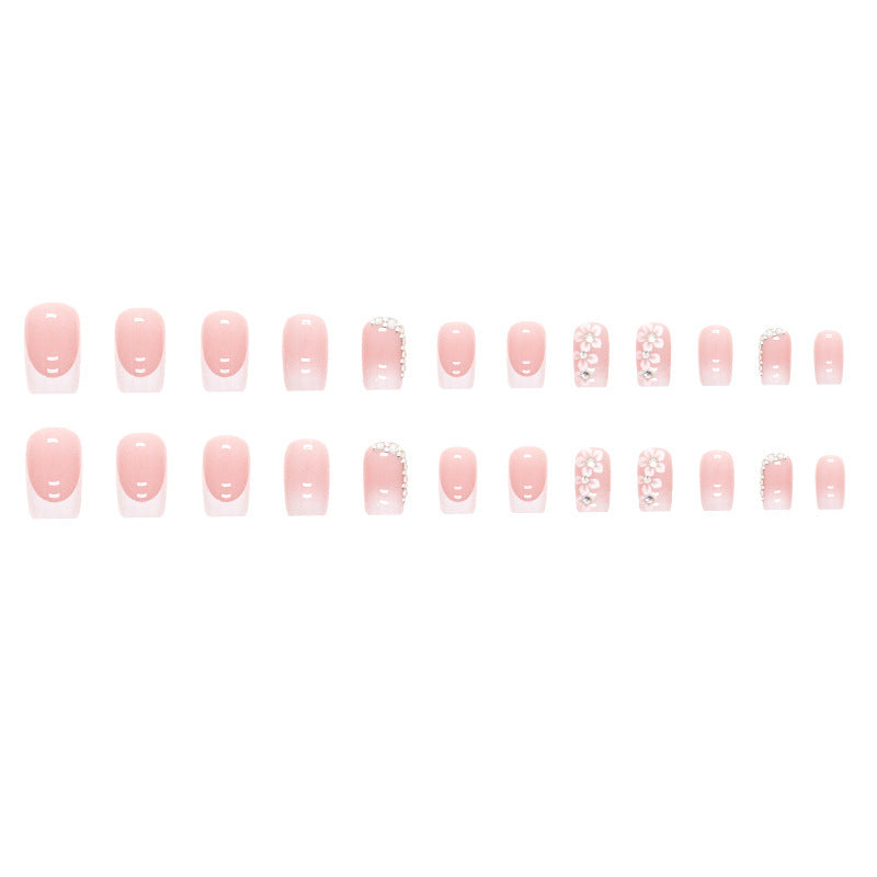 Deluxe Floral Acrylic Press-On Nail Tips Kalsten