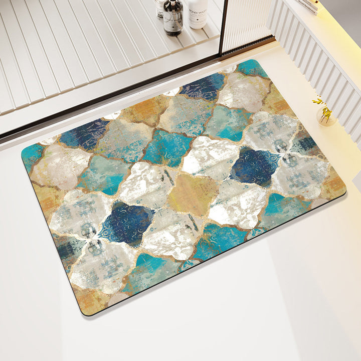 Abstract Geometric Pattern Bath Mat Kalsten