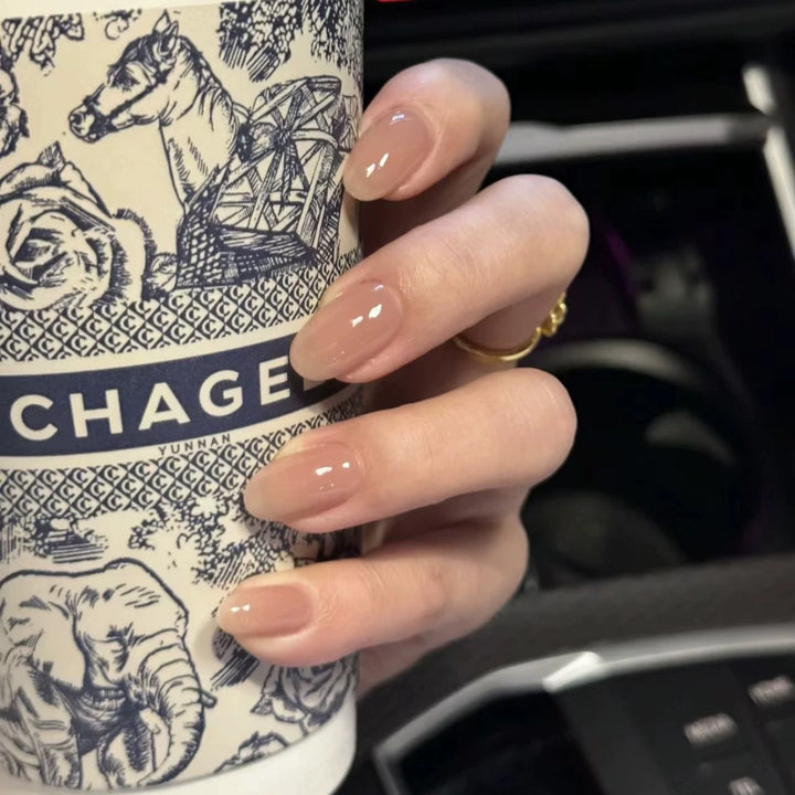 Artistic Press-On Nail Set with Elegant Floral and Decorative Accents Kalsten