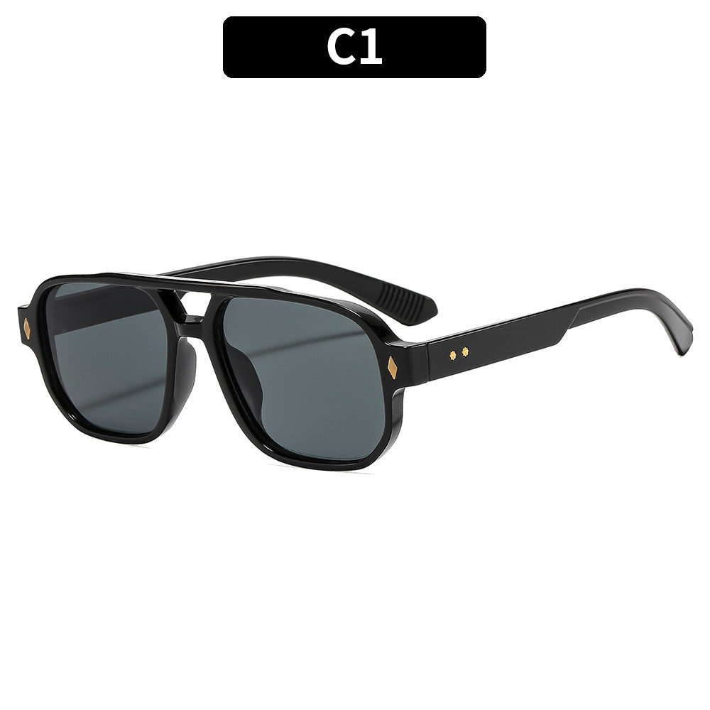 Bold Geometric Frame Sunglasses