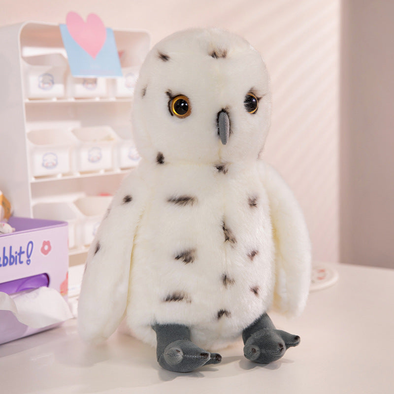 Realistic Sitting Bald Eagle Plush Collectible with Soft Faux-Fur & Detailed Beak and Feet Kalsten