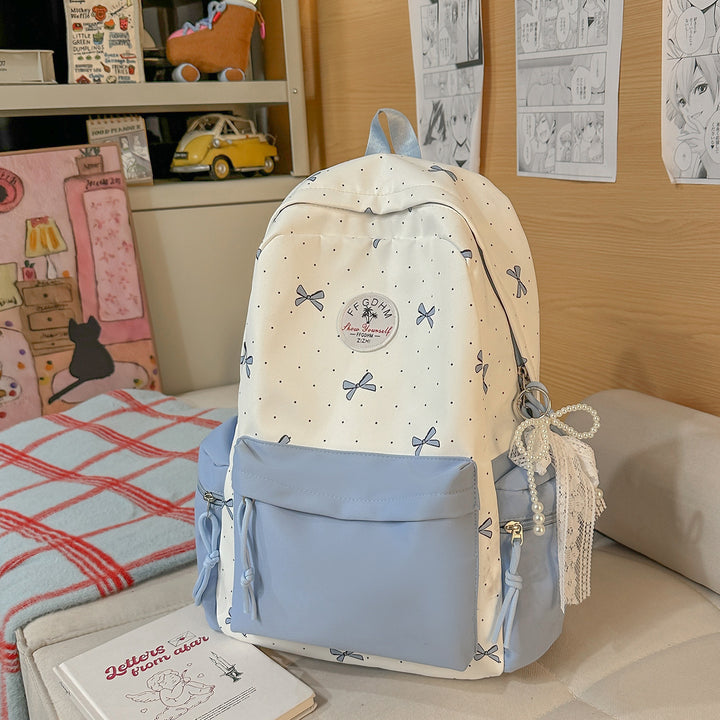Stylish Bow-Embellished Casual Backpack Kalsten