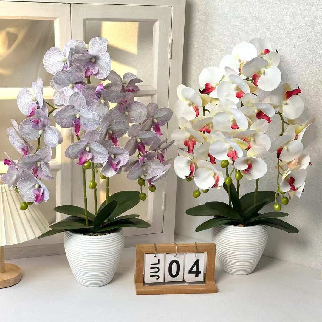 Artificial Orchid Plant for Home Decor Display