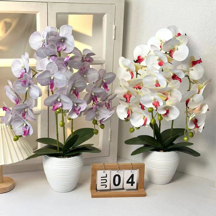 Artificial Orchid Plant for Home Decor Display