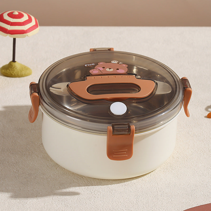 Playful Panda-Themed Food Storage Bowl