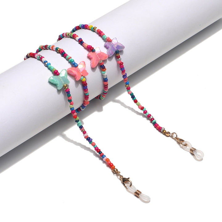 Colorful Floral Beaded Eyewear Holder Kalsten