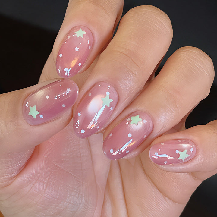 Decorative Star-Designed Press-On Nail Set Kalsten