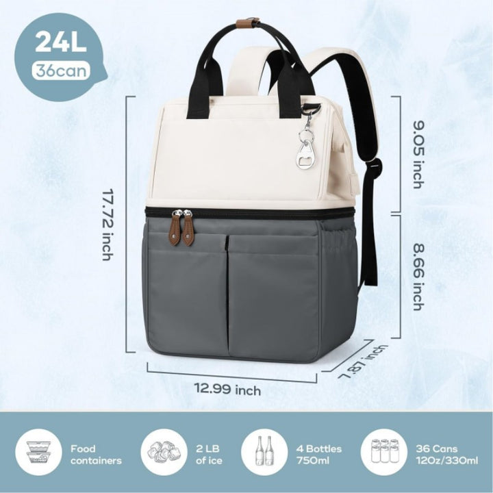 Multifunctional Laptop Bag with Insulated Compartments Kalsten
