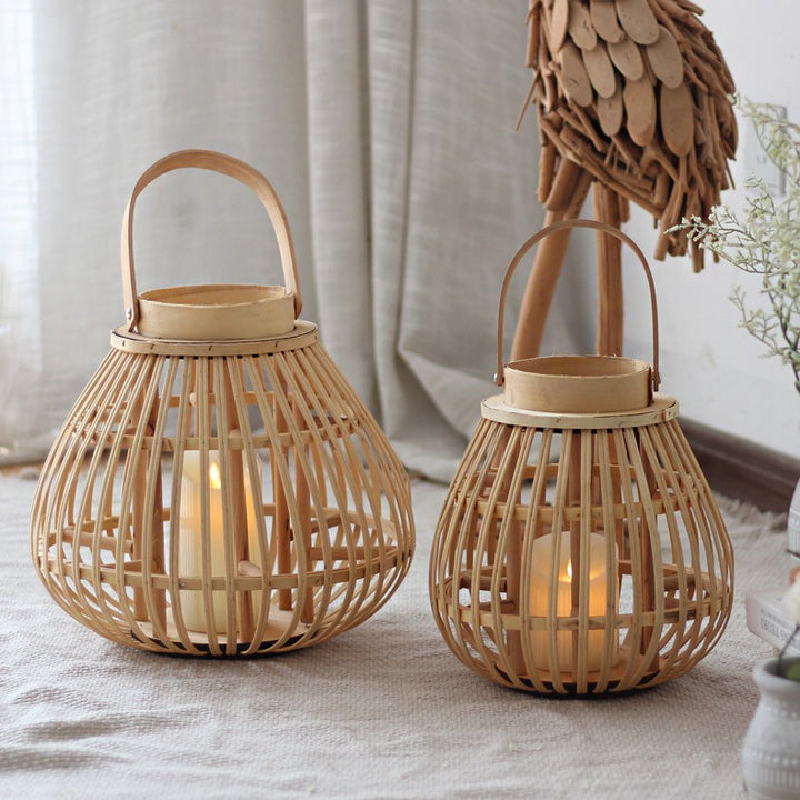Handmade Rattan Lantern Kalsten
