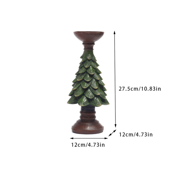 Decorative candle holder with Christmas tree design Kalsten