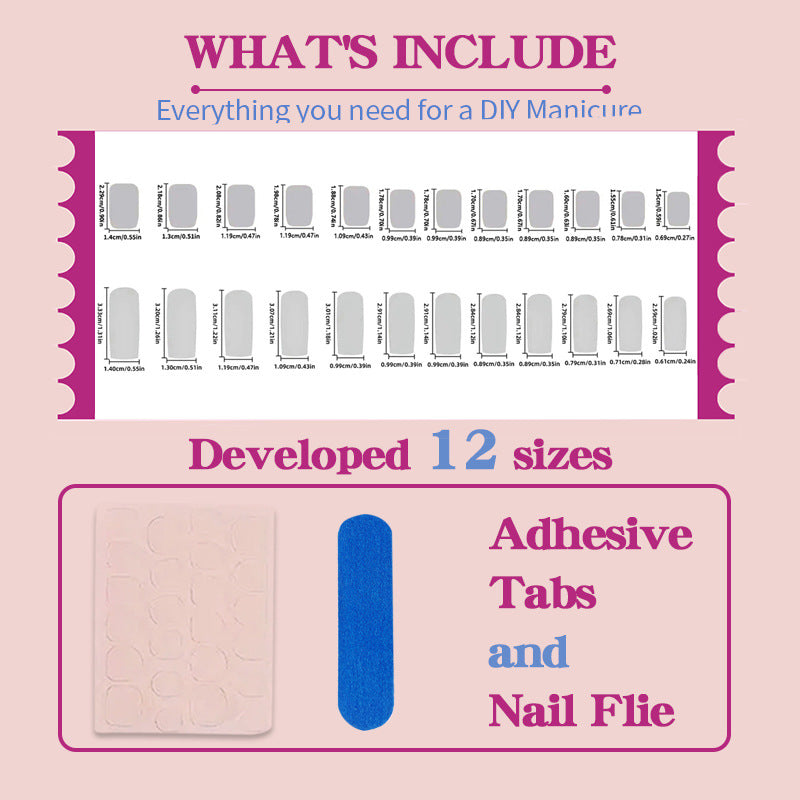 Artificial nail set with extravagant designs Kalsten