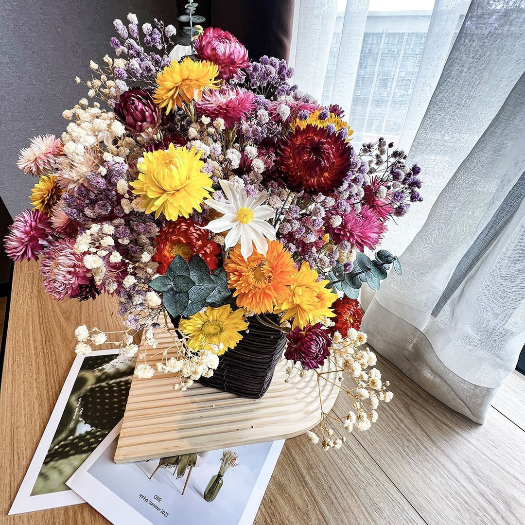 Dried Floral Bouquet with Natural Accents