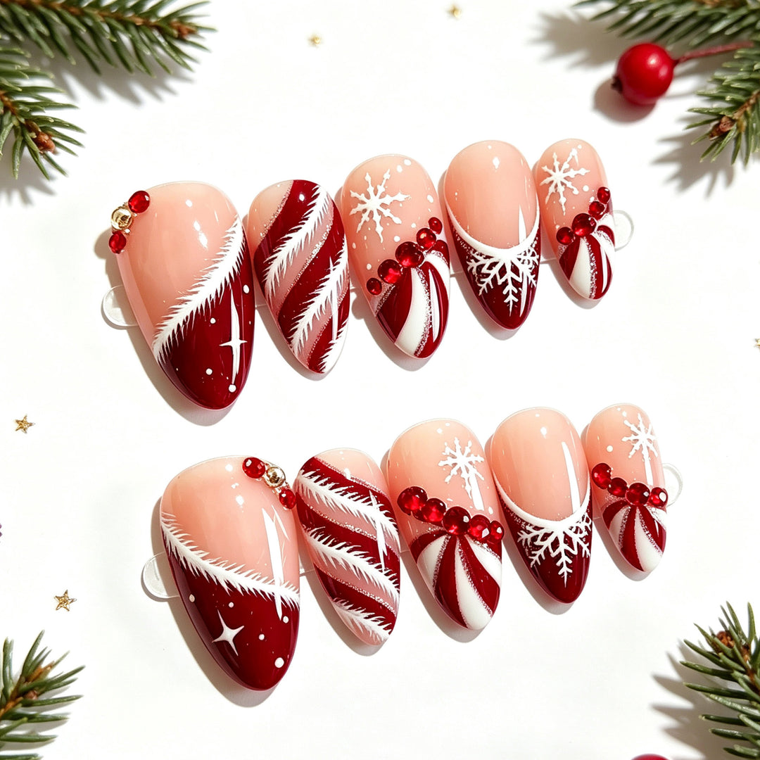 Premium Decorative Press-On Nail Set