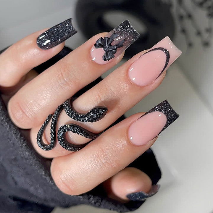 Artistic Glitter Gradient Press-On Nail Set kalsten