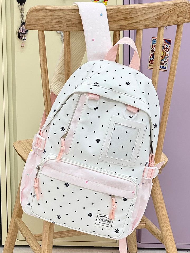 Casual Snowflake Print Backpack Kalsten