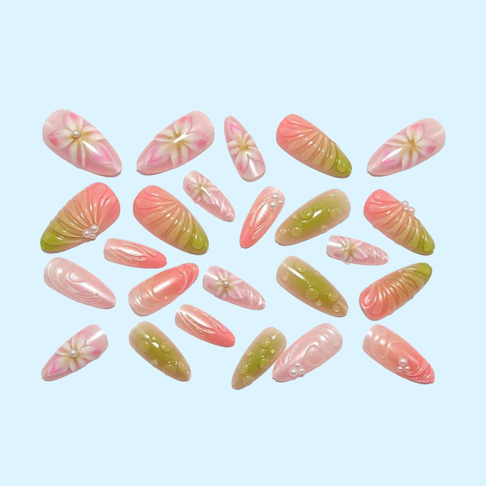 Artificia Nails with Floral 3D Design Kalsten