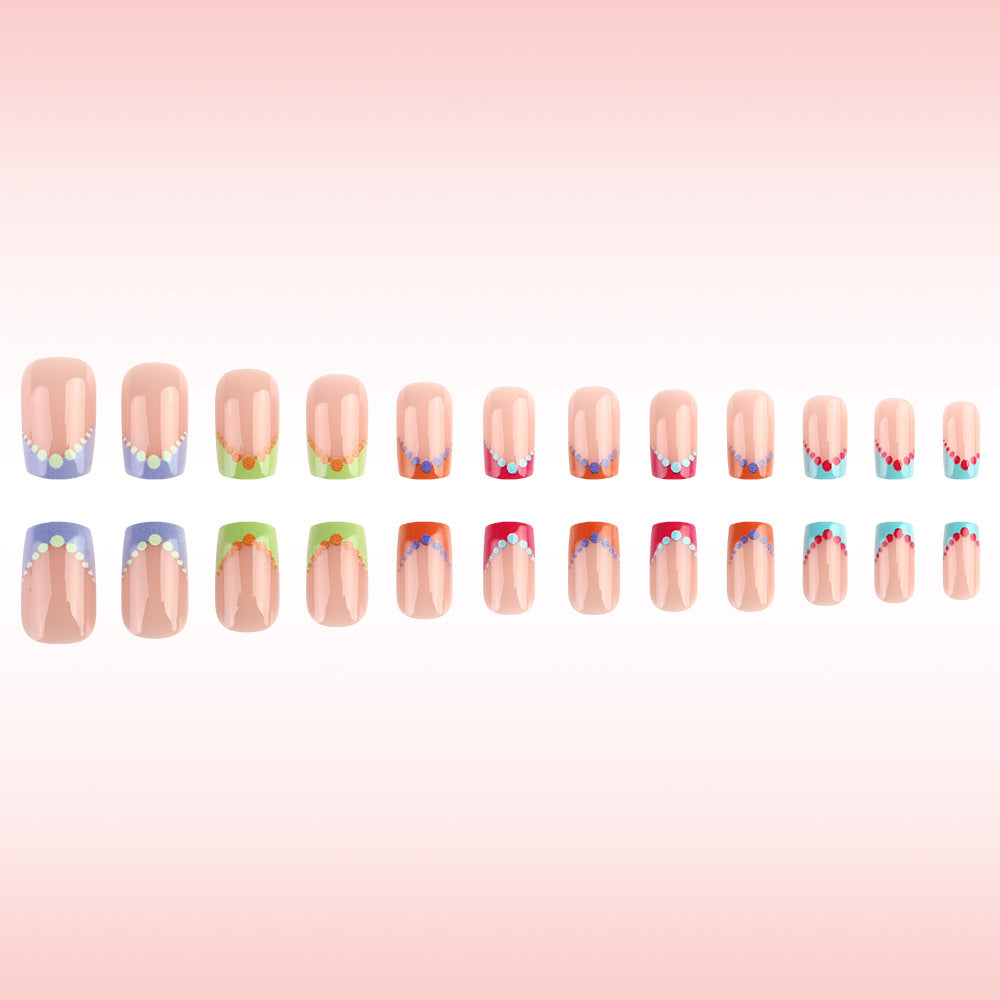 Colorful Dot Design Nail Art Kalsten
