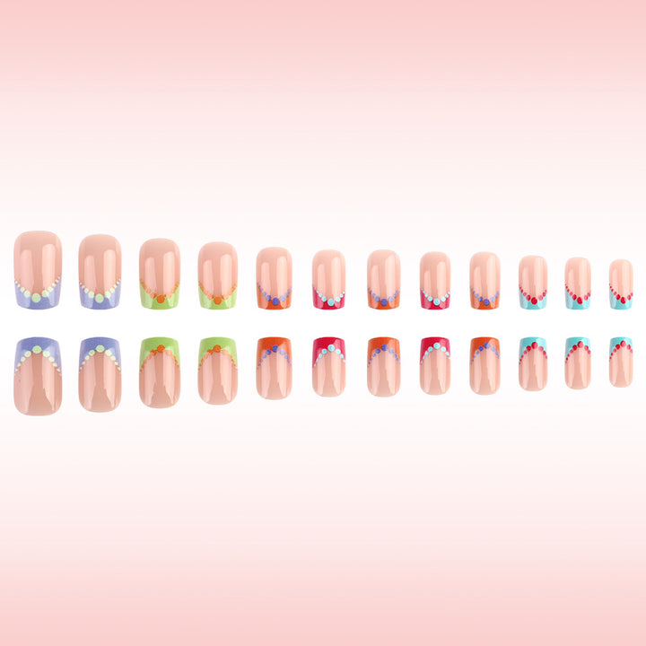 Colorful Dot Design Nail Art Kalsten