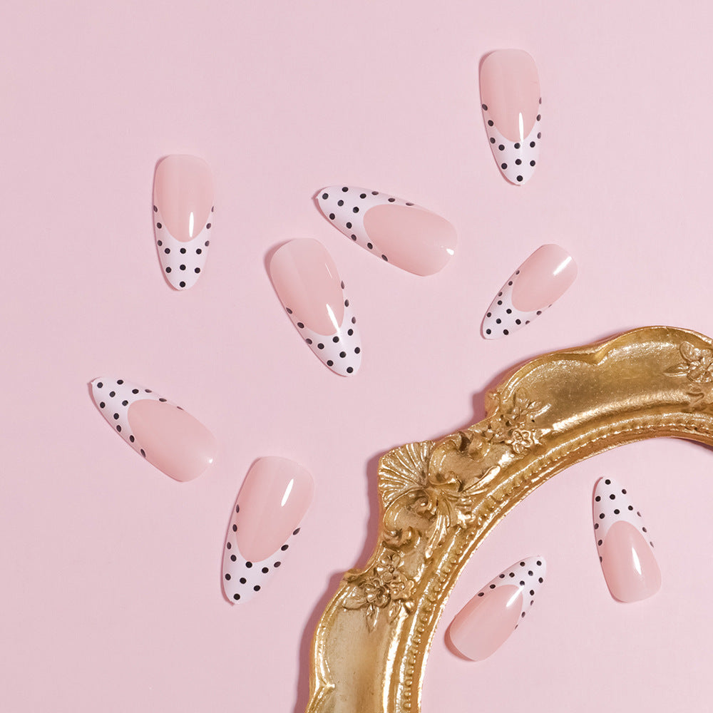 Stylish Polka Dot Design Press-On Nails Kalsten