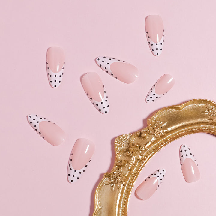 Stylish Polka Dot Design Press-On Nails Kalsten