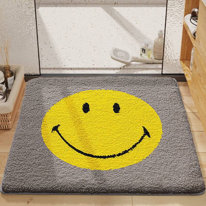 Cheerful Smile Face Bath Mat Kalsten