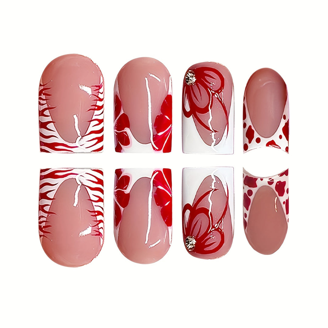 Elegant Floral Nail Design Kalsten