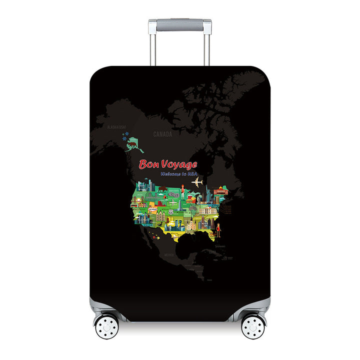 Women's Travel Suitcase with Colorful Floral Design Kalsten