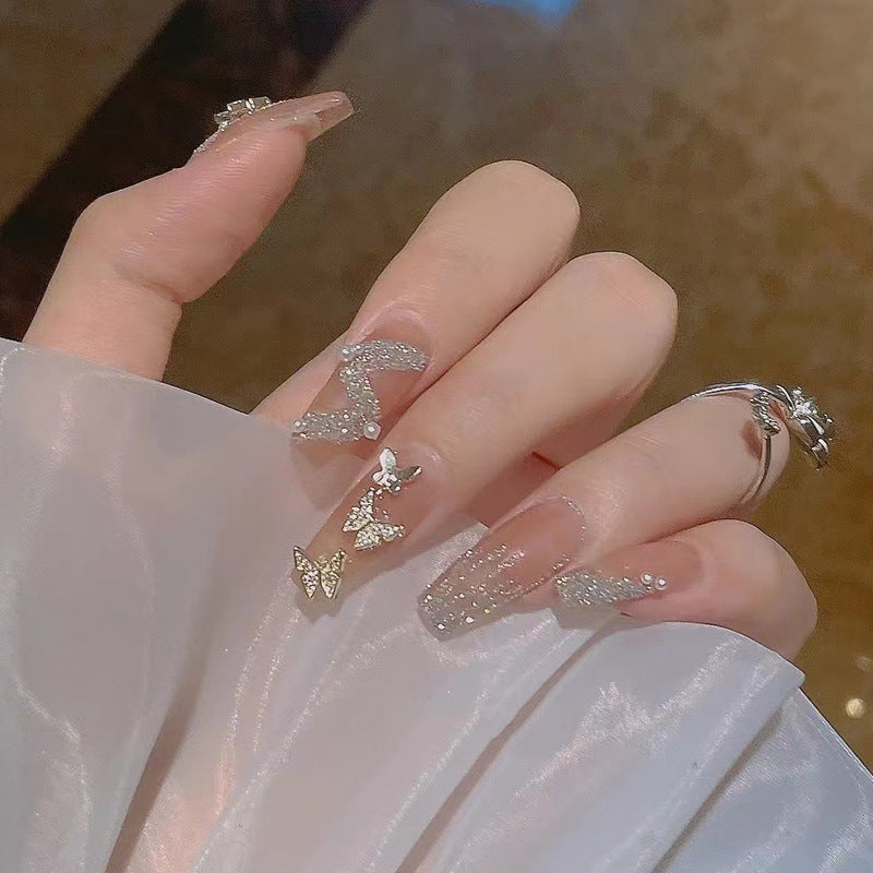 Artificial Glamorous Heart Nail Tips Kalsten