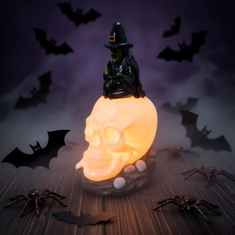 Creepy Witch Head Statue Kalsten