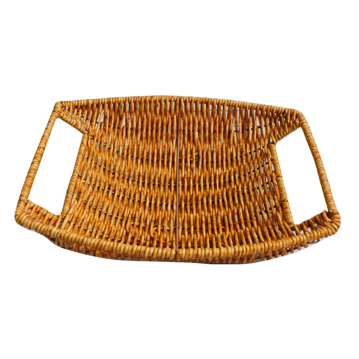 Leaf-Shaped Woven Serving Platter Kalsten