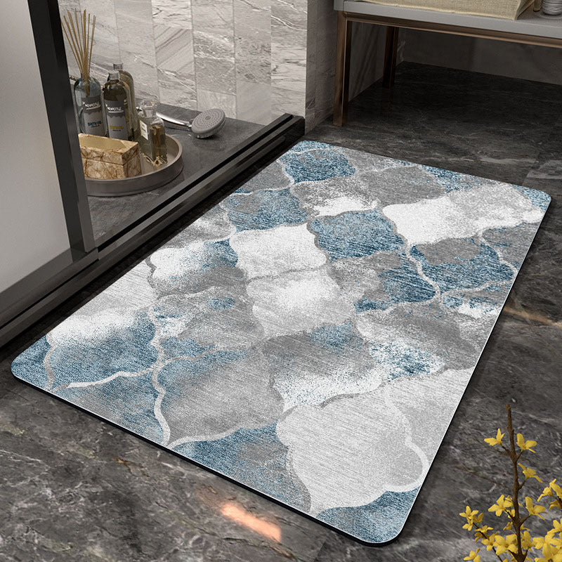 Stylish Geometric Pattern Bathroom Mat Kalsten