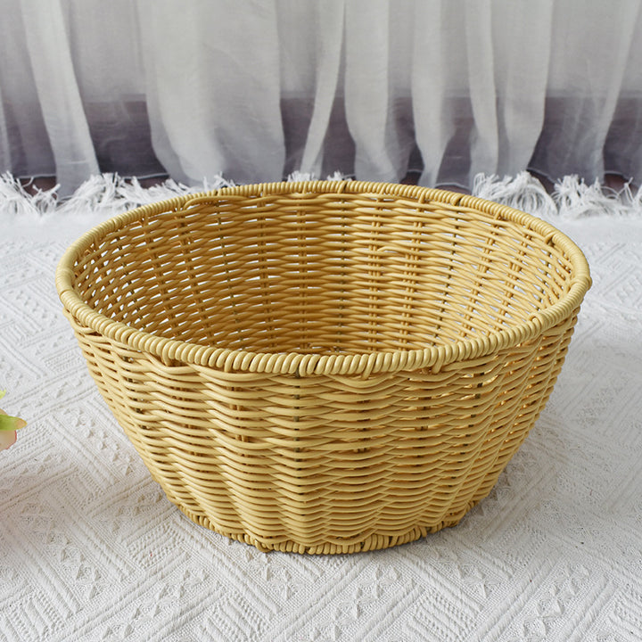 Cozy Fabric-Lined Woven Basket Kalsten