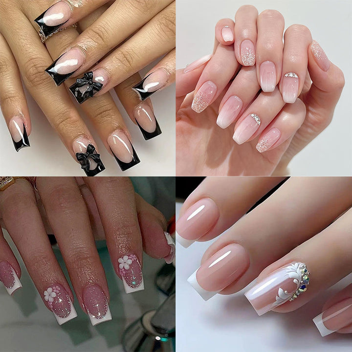 Elegant Ombre Glitter Nail Enhancements Kalsten