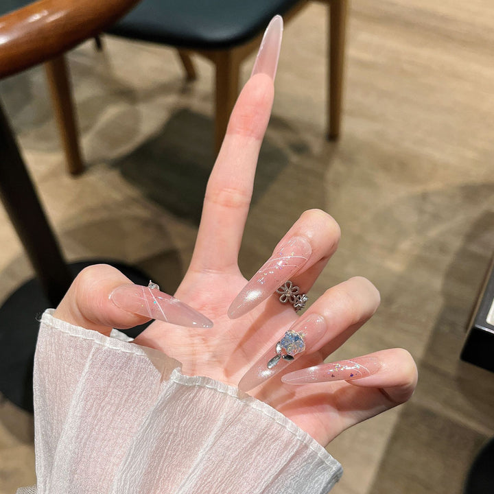Decorative Gem-Embellished Press-On Nails Kalsten
