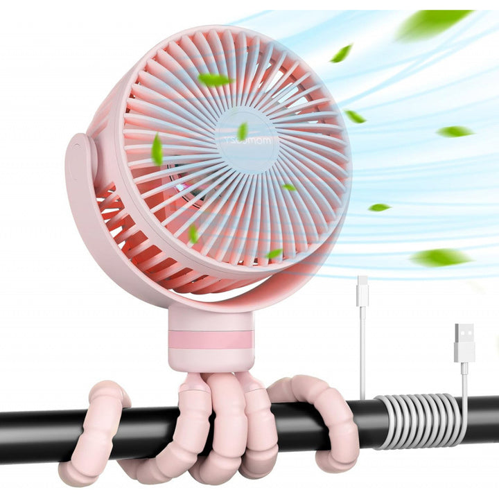 Unisex flexible USB fan with rotatable head and innovative holder Kalsten