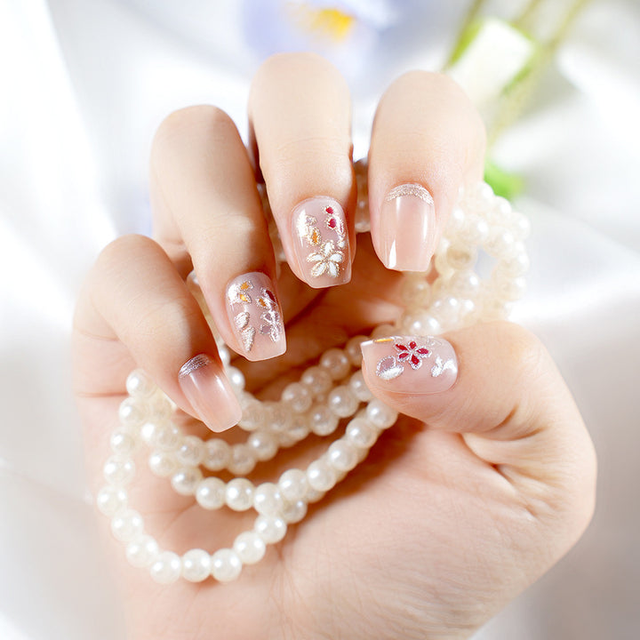 Artistic Floral Press-On Nails Kalsten