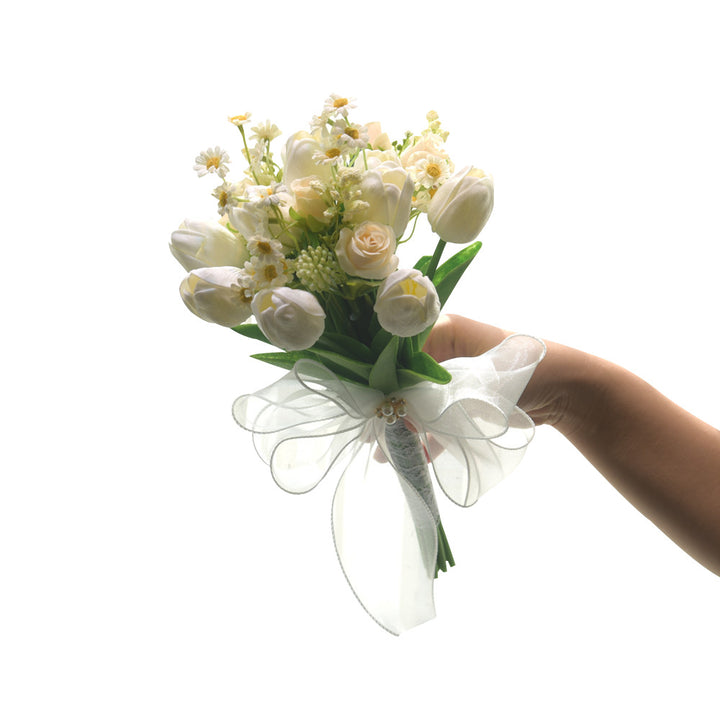 Elegant Artificial Flower Wedding Bouquet
