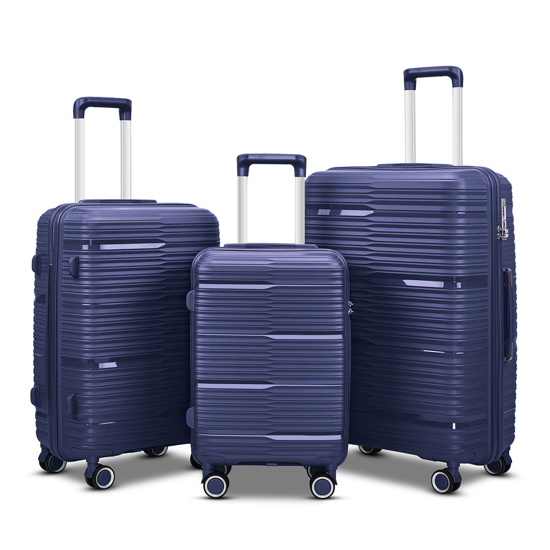 Women's Stylish Textured Hard Shell Luggage Set Kalsten