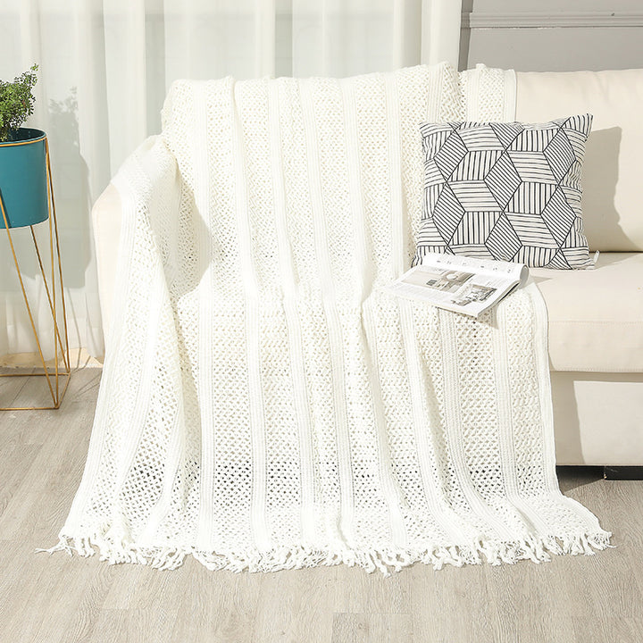 Ladies Large Knitted Blanket Kalsten