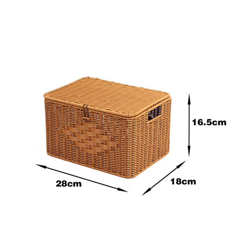 Rustic Woven Storage Chest Kalsten
