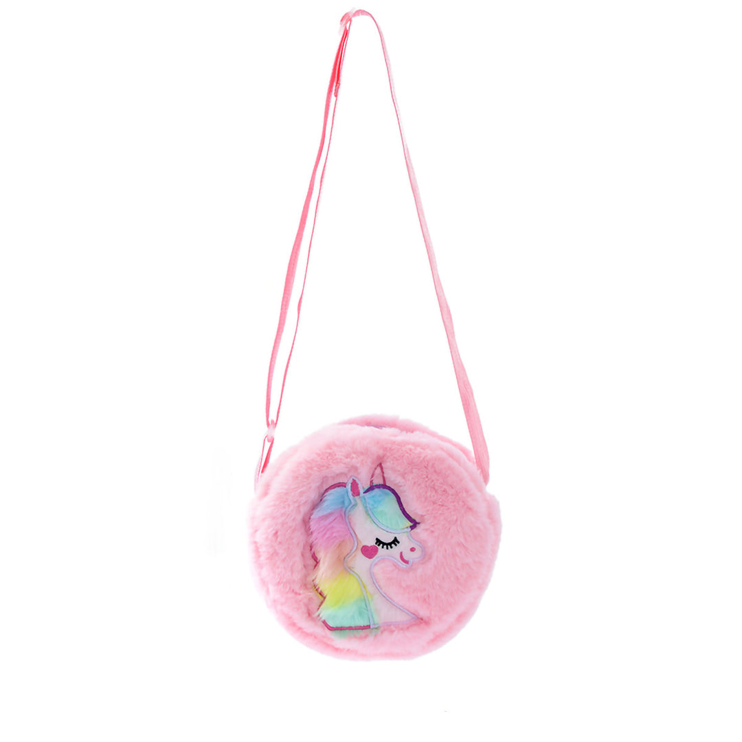 Plush shoulder bag with unicorn motif Kalsten