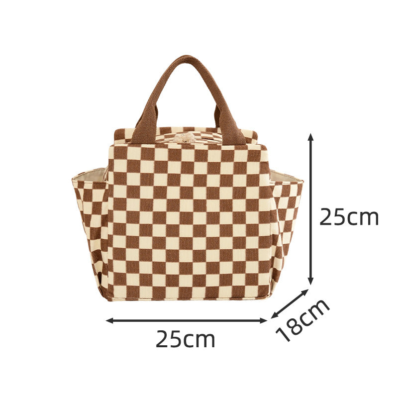 Insulated Heart Print Lunch Tote Kalsten