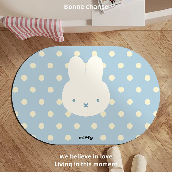 Playful Cartoon-Themed Bath Mat