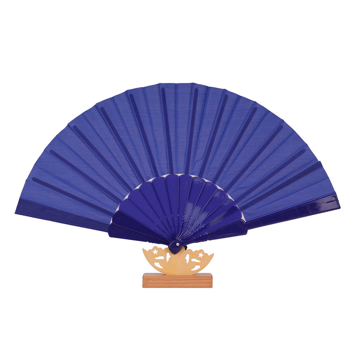 Women's artistic hand fan with filigree wooden handle Kalsten